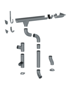 Водосточная система ZAMBELLI Сталь RAL 7016 (антрацит)