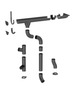 Водосточная система ZAMBELLI Сталь RAL 9005 (черный)
