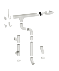 Водосточная система ZAMBELLI Сталь RAL 9002 (белый)