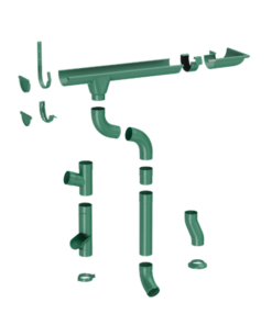 Водосточная система ZAMBELLI Сталь RAL 6005 (зеленый)